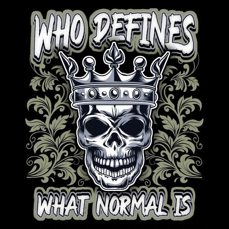 Laughing skull, skull, biker motif