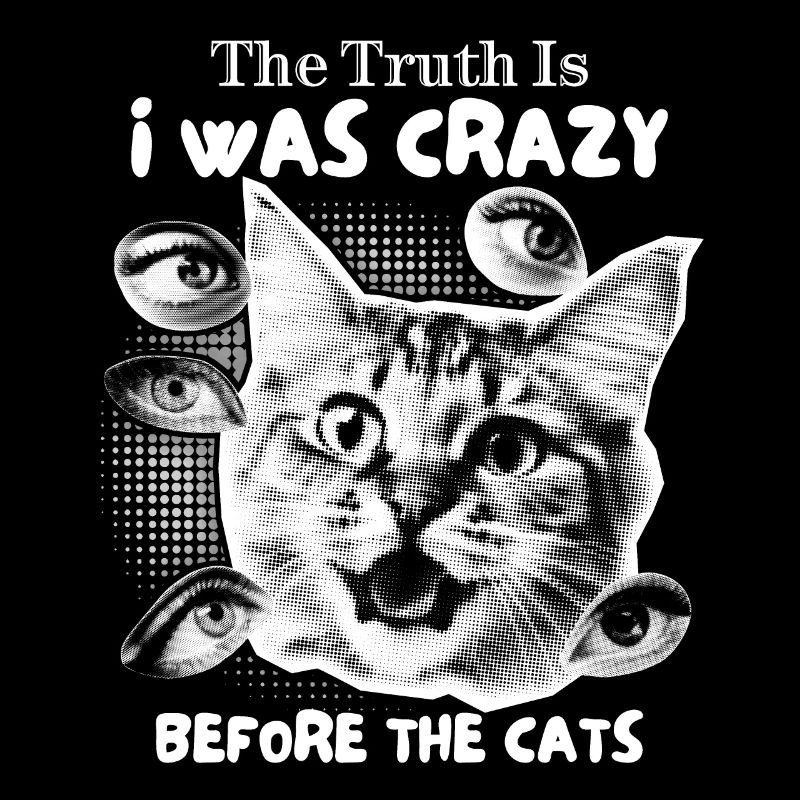 Crazy Cat Collage, Funny Cats Saying
