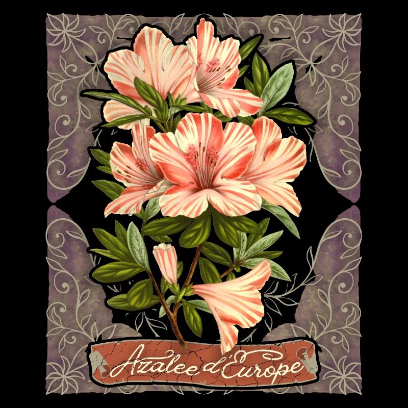 Azalée Vintage, Azalée d’Europe, fleurs botaniques