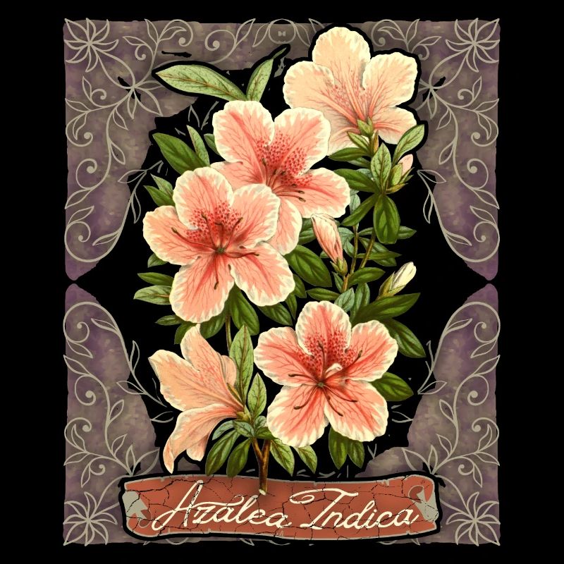 Azalée Vintage, Azalée Indica, fleurs botaniques
