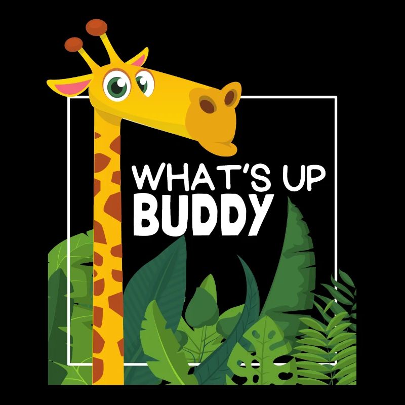 Funny Giraffe, Comic Style, Saying