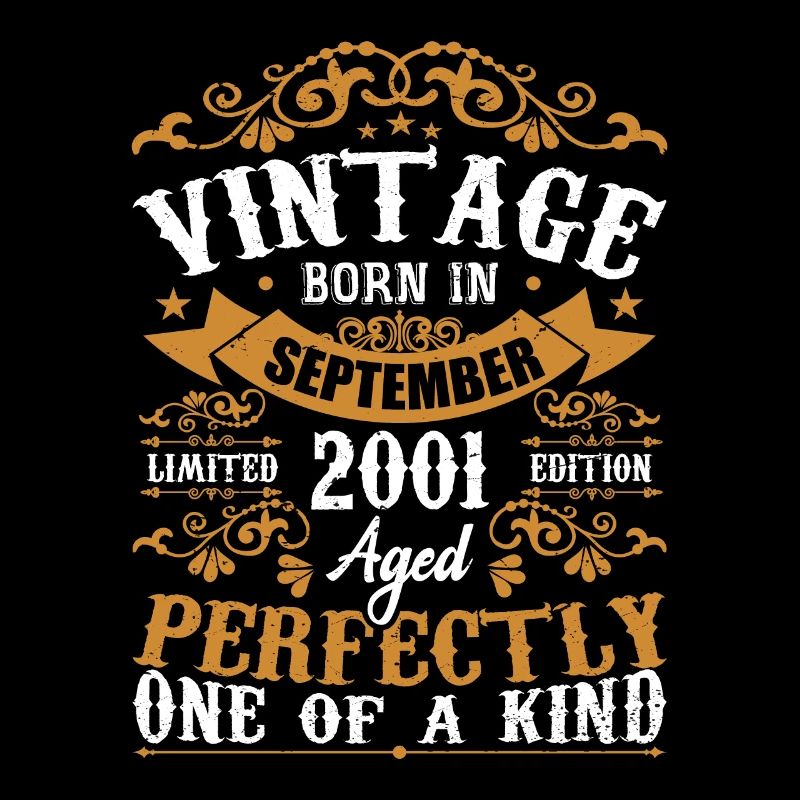 2001 Septembre 2001 Cadeau 23e Anniversaire 2001