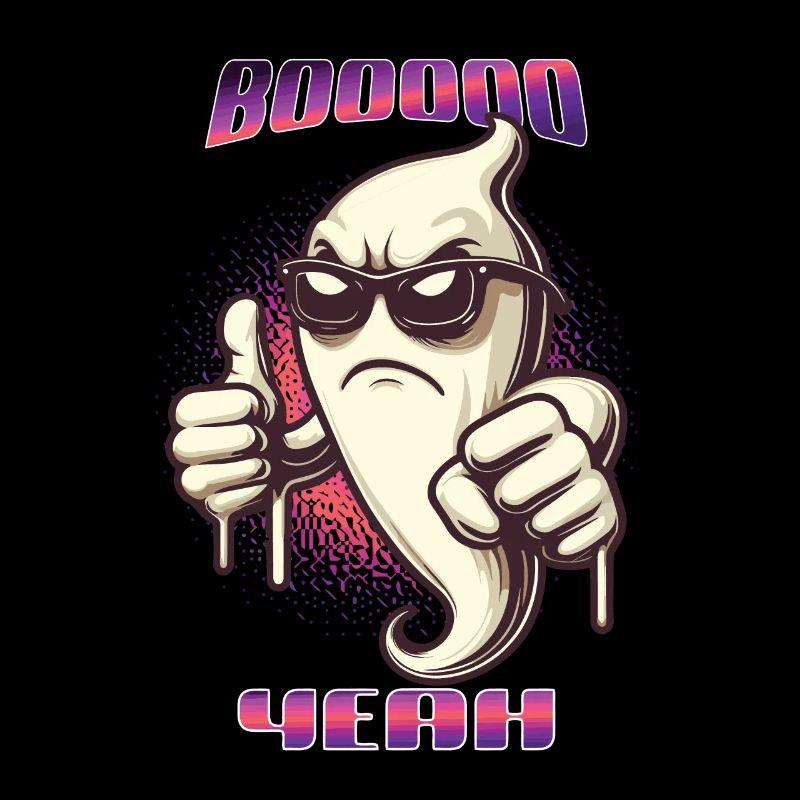 Boo Yeah Gespenst Lustiges Spruch Design Halloween