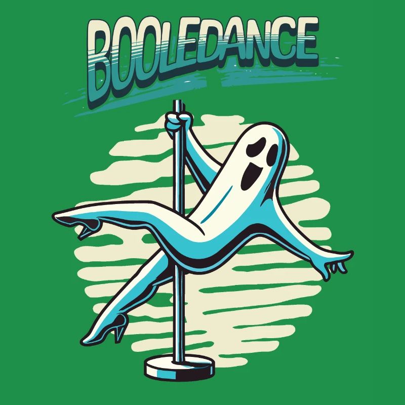 Danse booléenne drôle disant Pole Dance Ghost