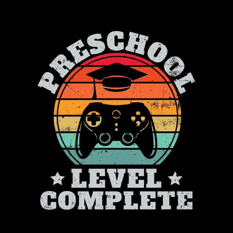 Vollständige Vorschulstufe Retro Pre-K Abschluss