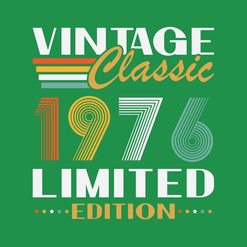 1976 Vintage Retro Jubiläumsgeschenk