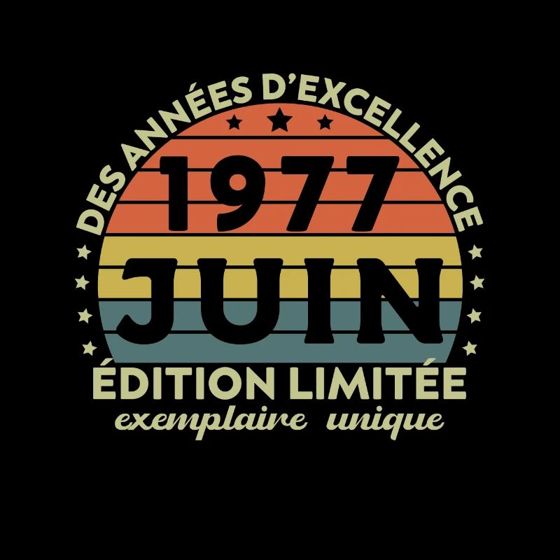 Vintage Jubiläum Hergestellt im Juni 1977