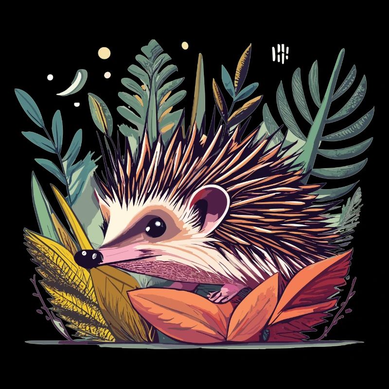 Hérisson mignon dans son habitat naturel