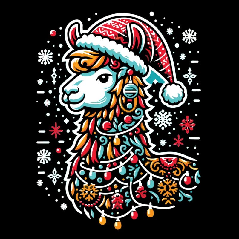 Lama de Noël : Joyeux Noël