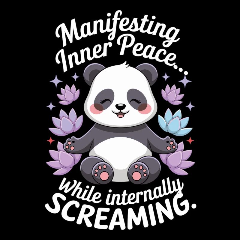 Meditierender Panda – Zen & Achtsamkeit