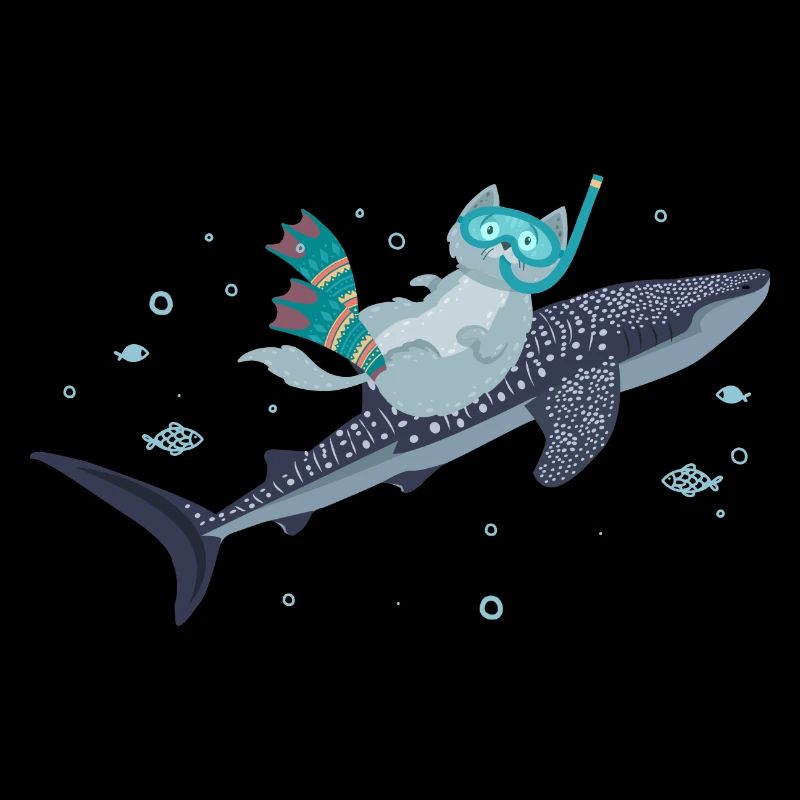 Requin et chat Animal marin Plaisir