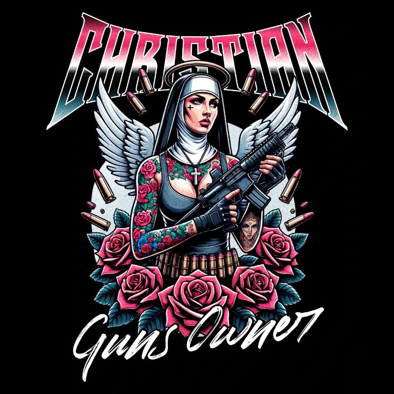 Leidenschaftlicher Gläubiger Waffen Christ