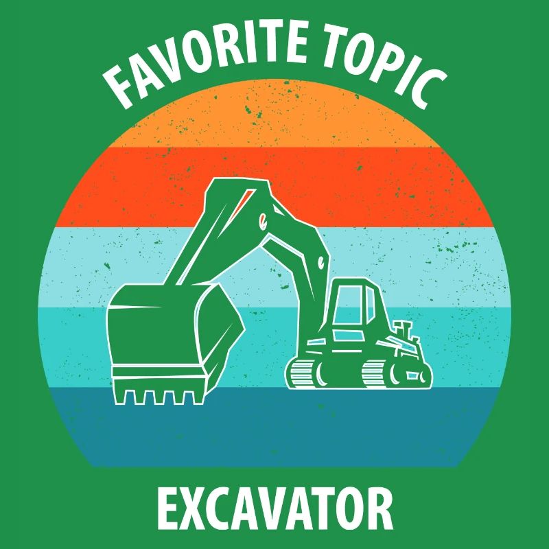 Bagger Baggerfahrer Baggerwagen