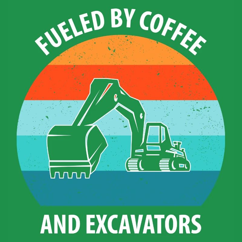 Bagger Baggerfahrer Baggerwagen