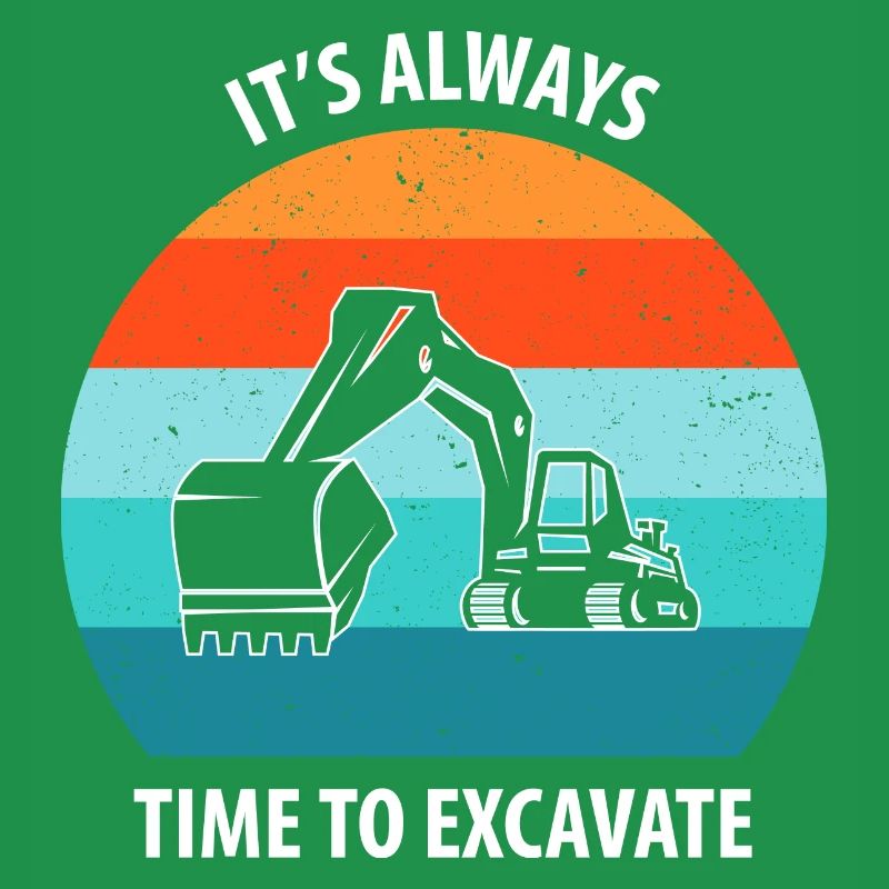 Bagger Baggerfahrer Baggerwagen