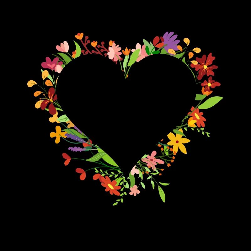 Herz aus Blumen