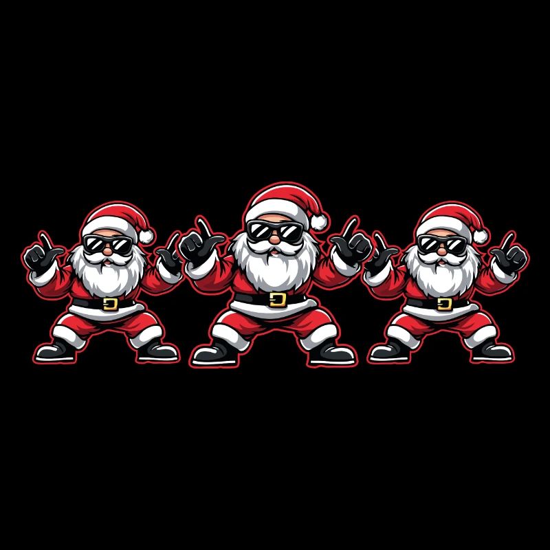 Weihnachtsmann Party Team Christmas