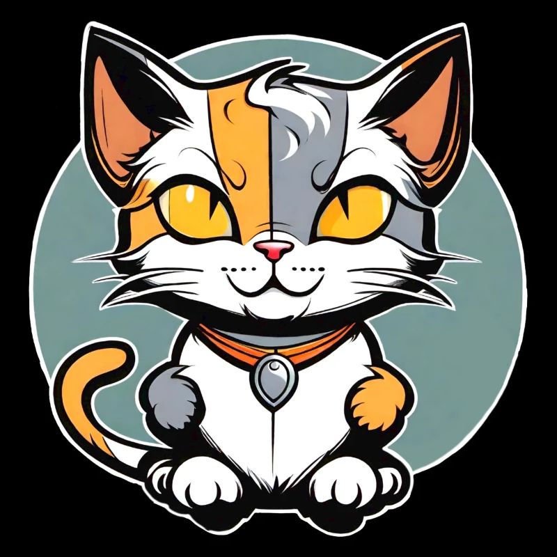 Chat porte-bonheur mignon