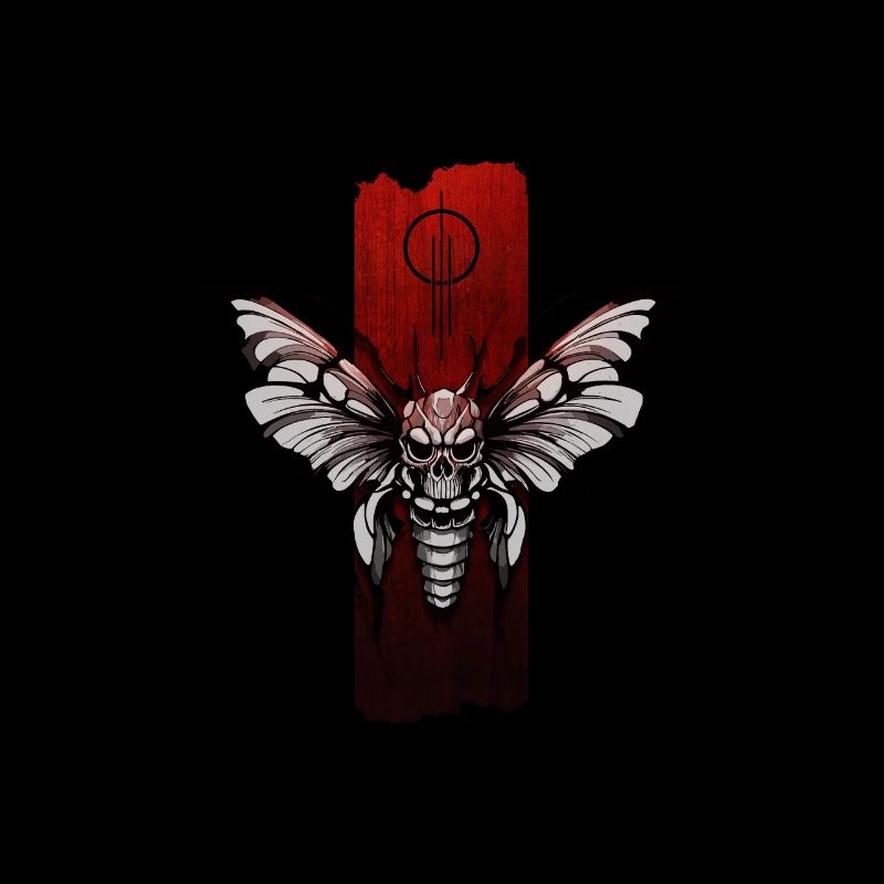 Mystical Moth: Skull Elegance