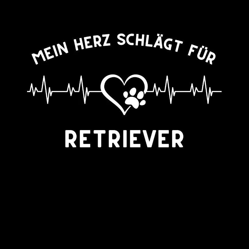 Herz schlägt retriever Geschenk Idee hunde spruch
