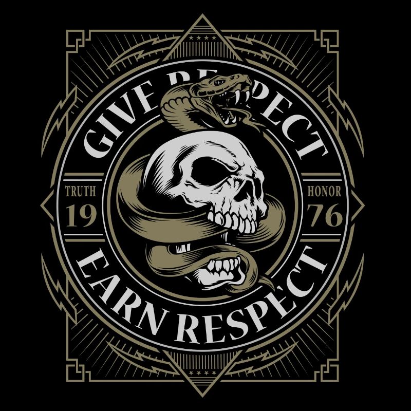 skull and snake