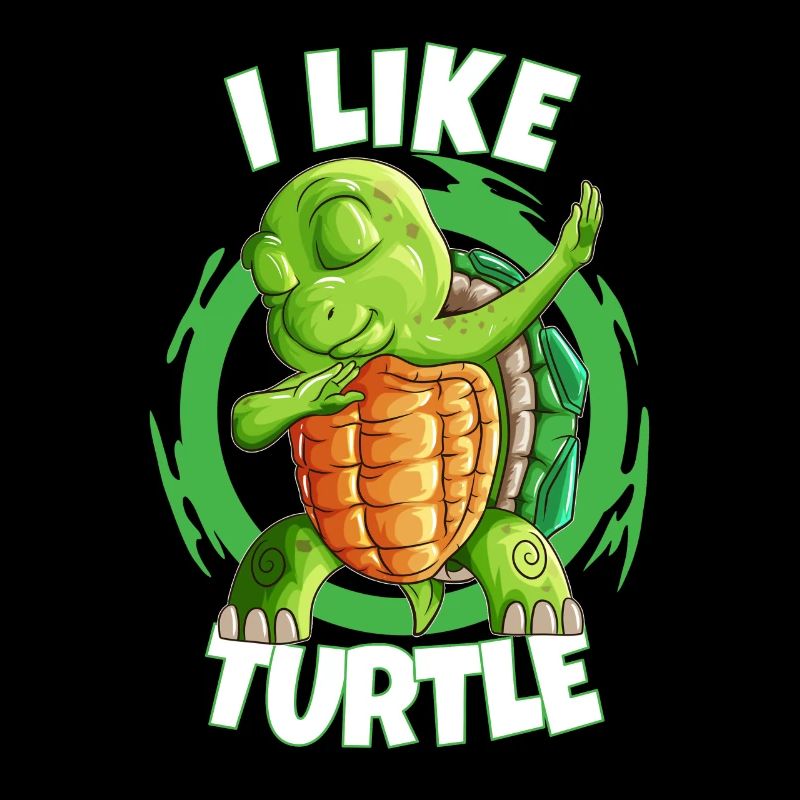 Water Lover Turtle Dabbing Fun Shirt