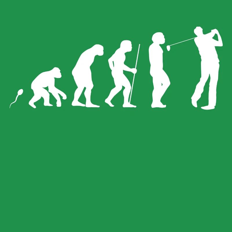 Golfen Evolution witziges Fun Shirt