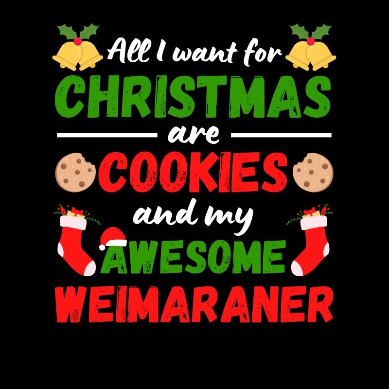 Biscuits Weimaraner de Noël