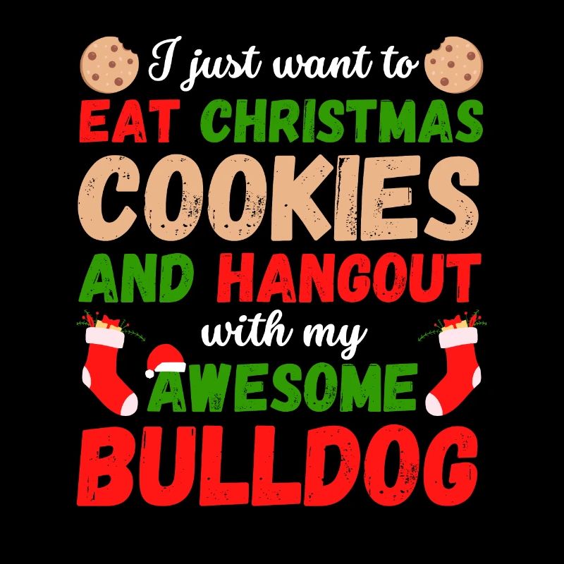 Biscuits bouledogue de Noël