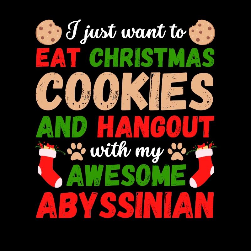 Biscuits de chat abyssins de Noël