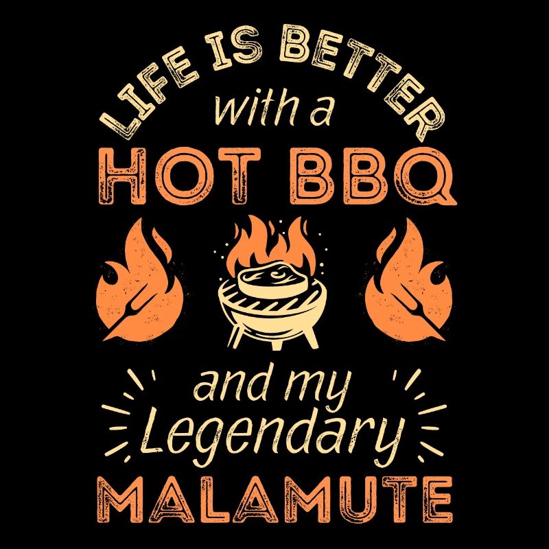 BBQ Grilling and Alaskan Malamute Lovers