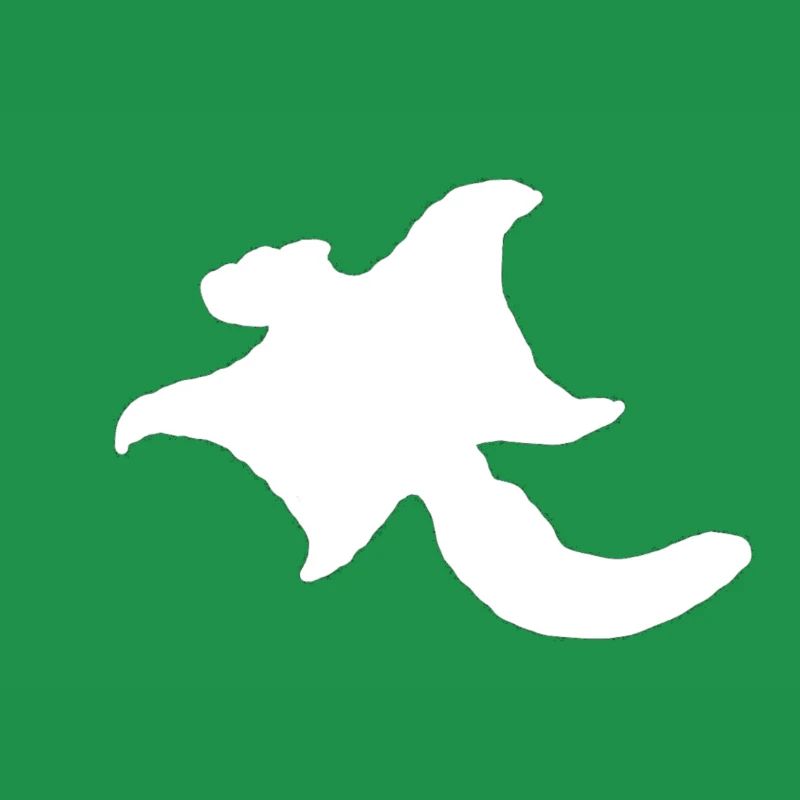 Flughörnchen (Logo klein, weiß)