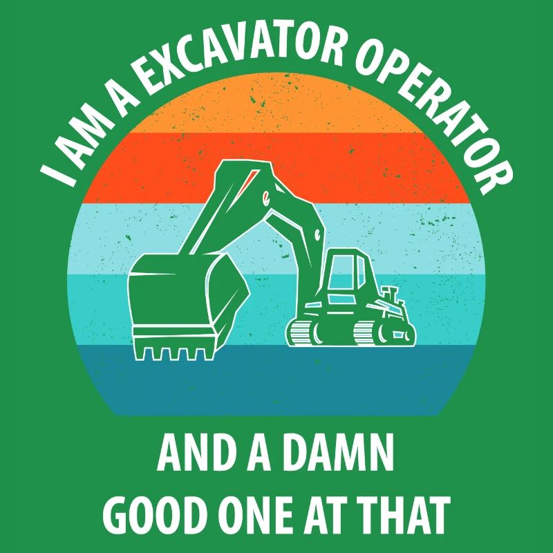 Bagger Baggerfahrer Baggerwagen