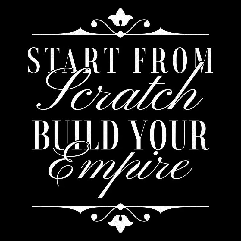 Partez de zéro Construisez votre empire - Typographie