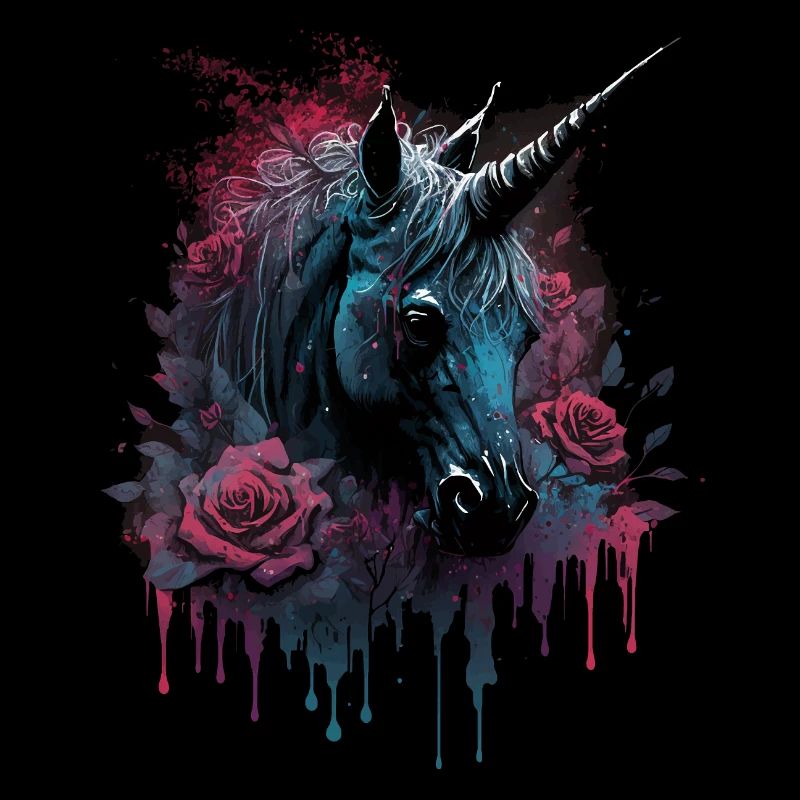 Rose et Licorne