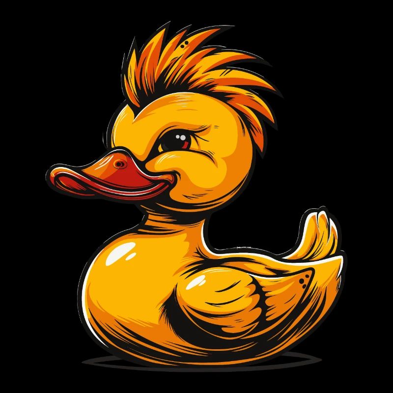 Punk canard en caoutchouc