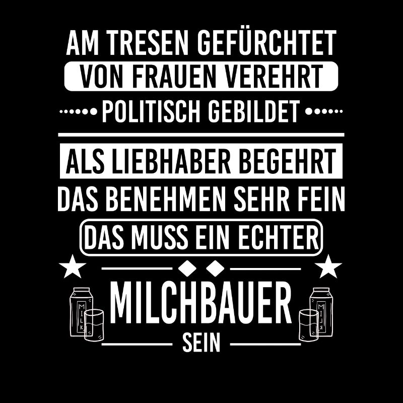 Milchbauer Bauer Landwirt Geschenkidee