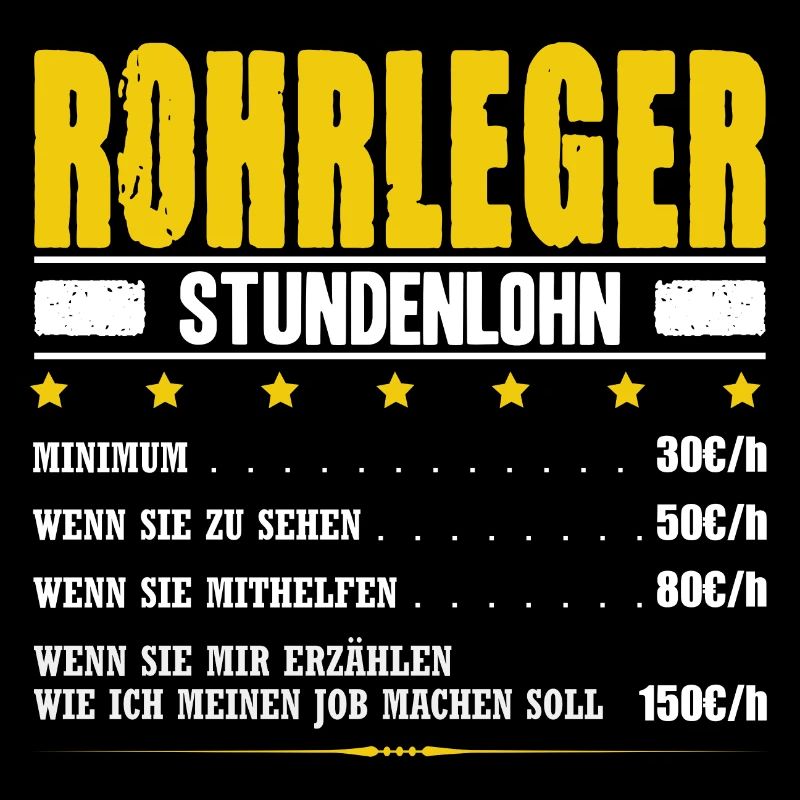 Rohrleger Stundenlohn Blechner Spengler Klempner