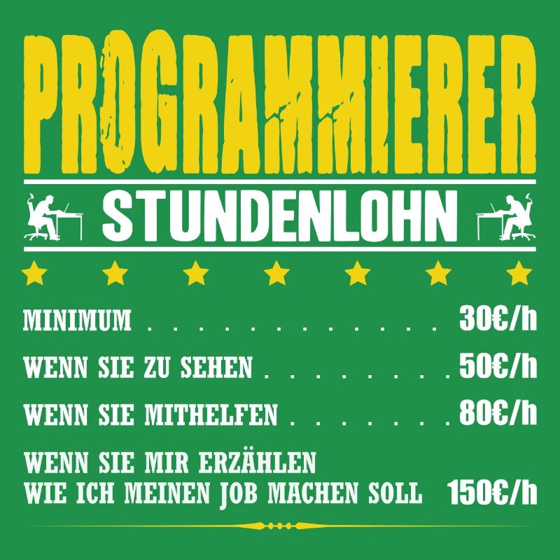 Programmierer Stundenlohn Informatik IT-Techniker