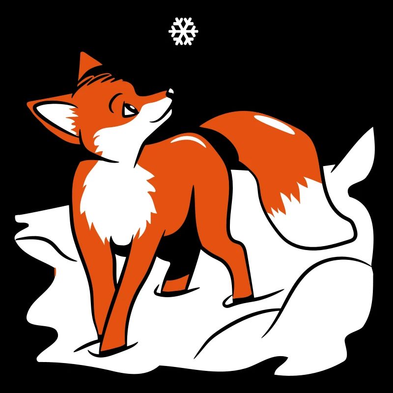 Fuchs flocon de neige douce