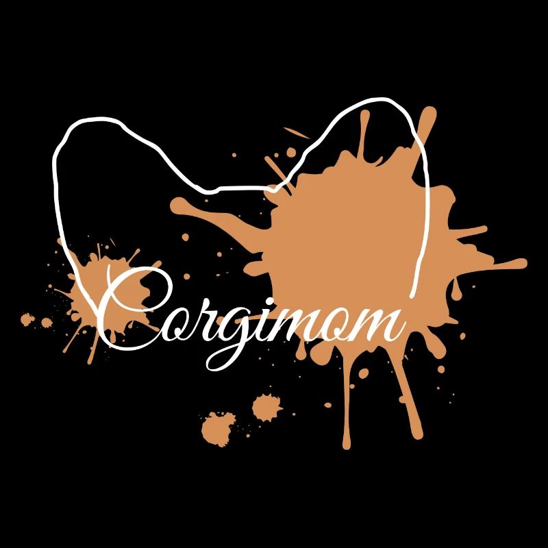 Corgimom Orange Splash