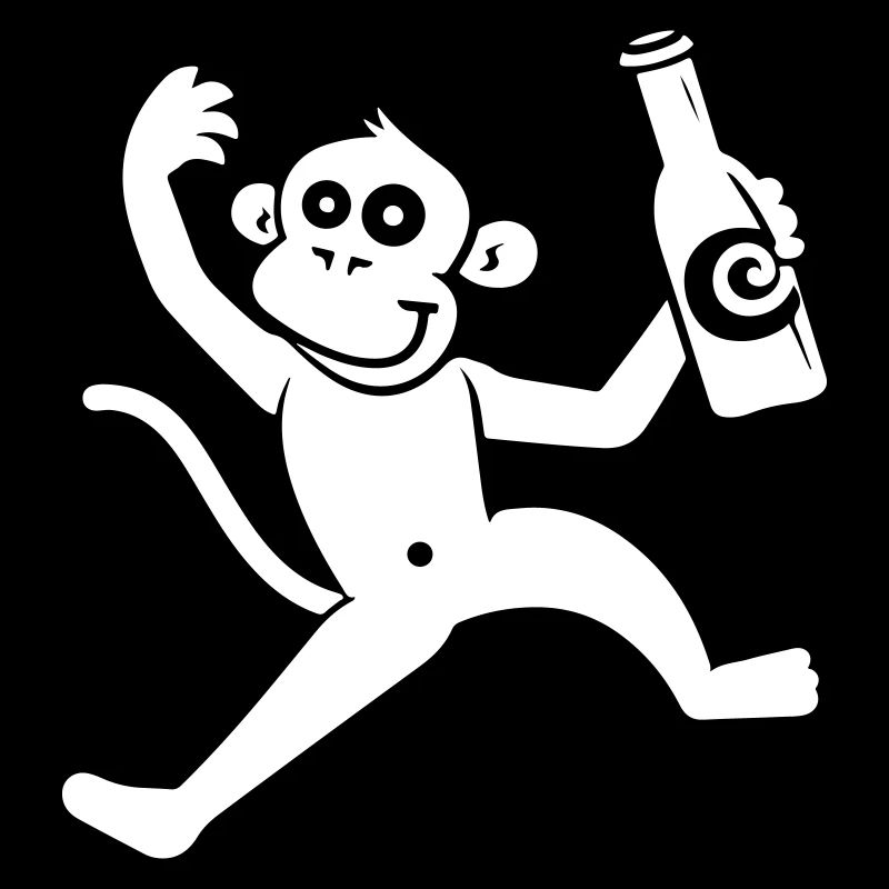 Affe Bier Lustig Junggesellenabschied