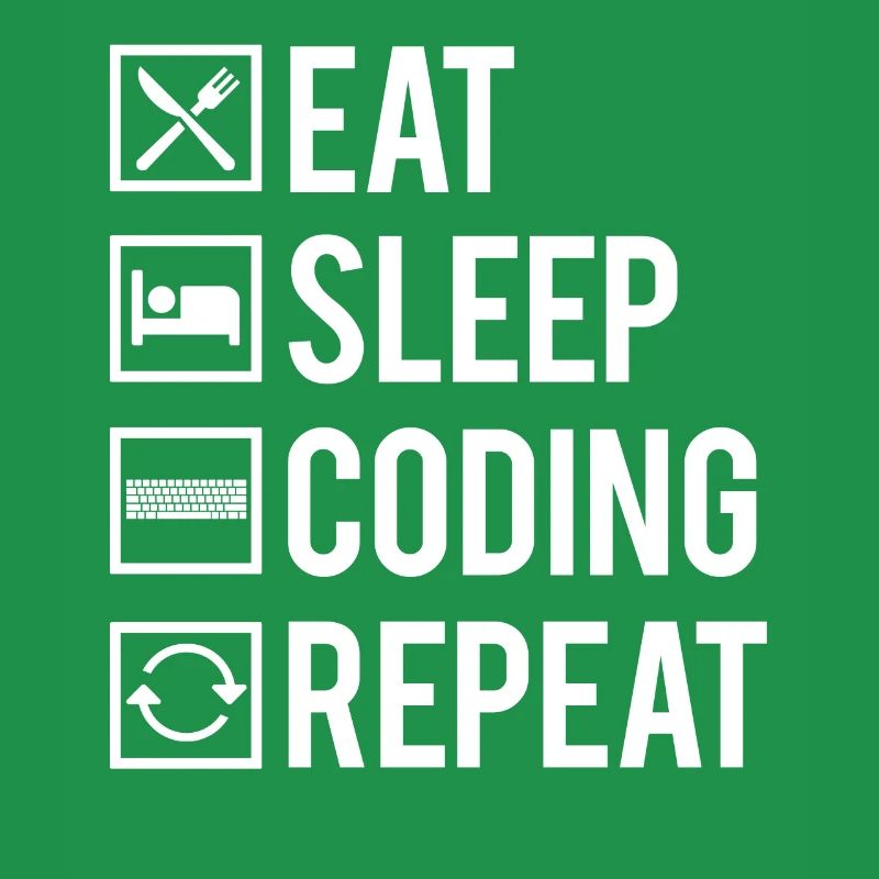 Eat Sleep Coding Repeat Dev Codeur Humour