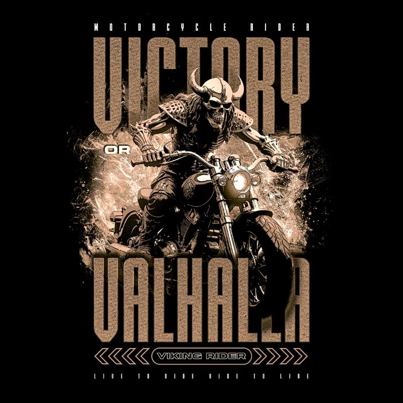Motorrad Nordische Wikinger Sieg Oder Walhalla