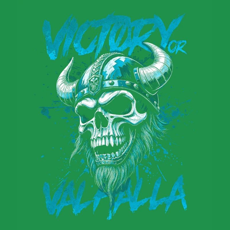 Nordischer Wikingersieg oder Walhalla