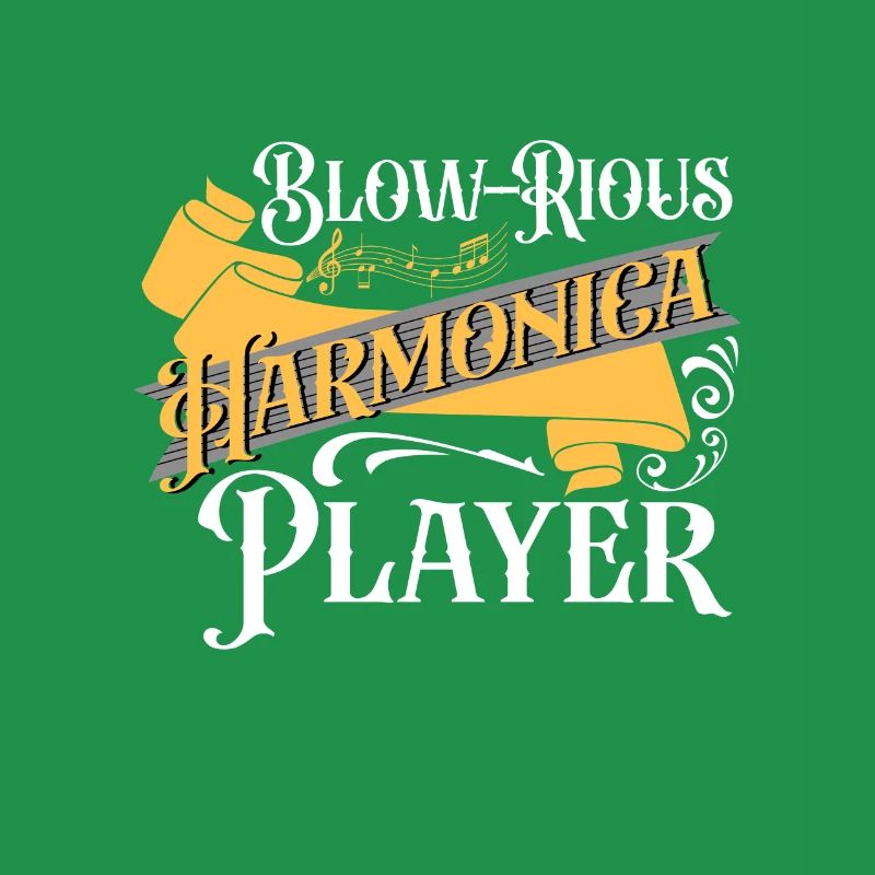 Blow-rious Harmonica Player Harmonicist Gift Idea