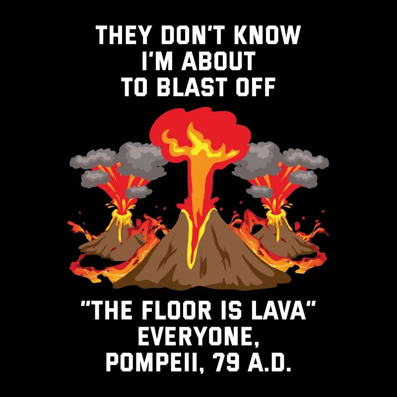 Le sol est de la lave Pompéi explose