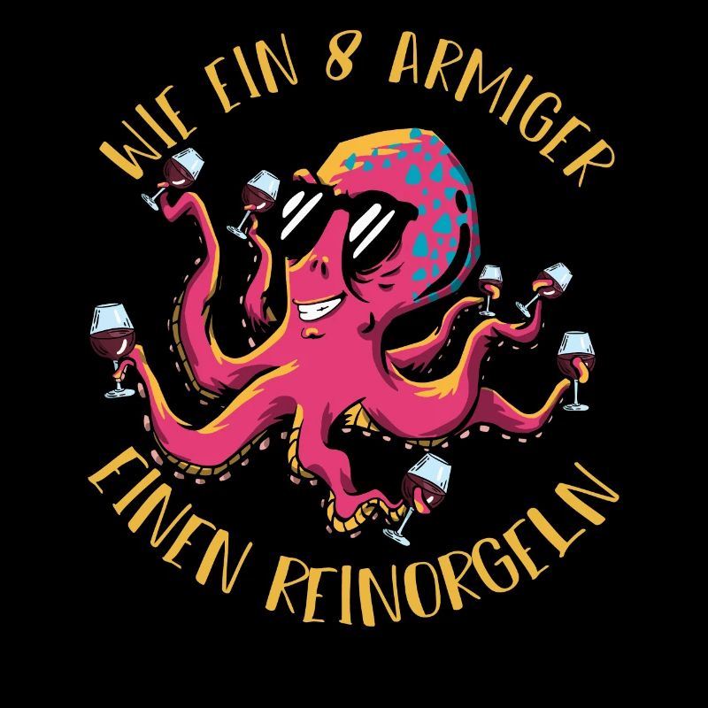 Trinkerfreunde wie ein achtarmiger ein reinorgeln