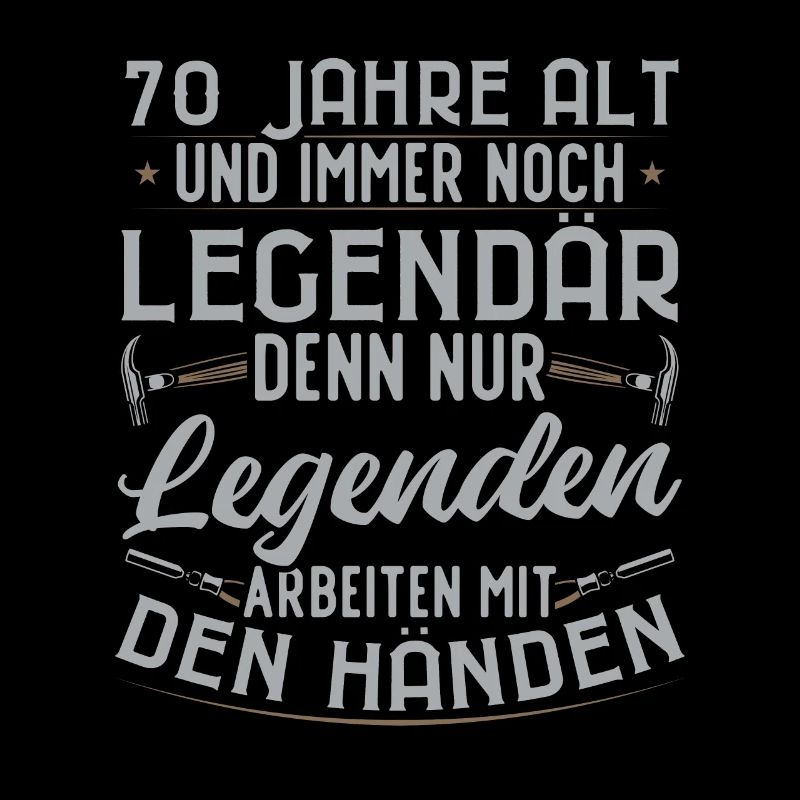 legendärer 70-jähriger 70. Handwerker Geburtstag