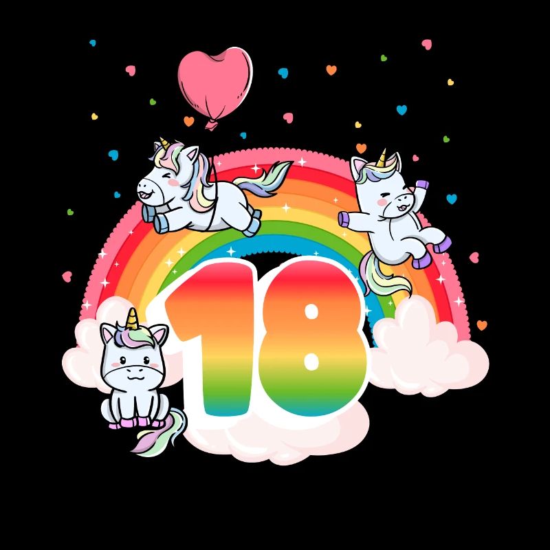 18th Birthday Rainbow Unicorn Theme
